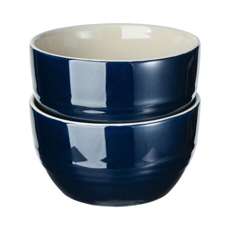 Set 2 Bowls Ceramica Bergner Blue