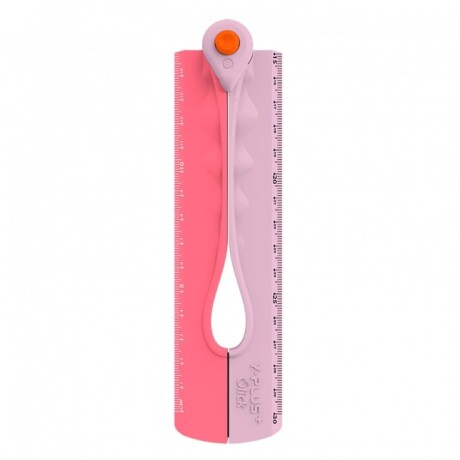 Regla extensible Y plus 30 cm Rosado