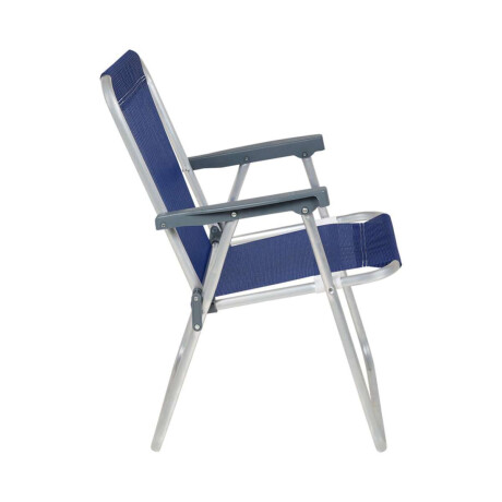 Silla Plegable De Aluminio 1 Posición Azul