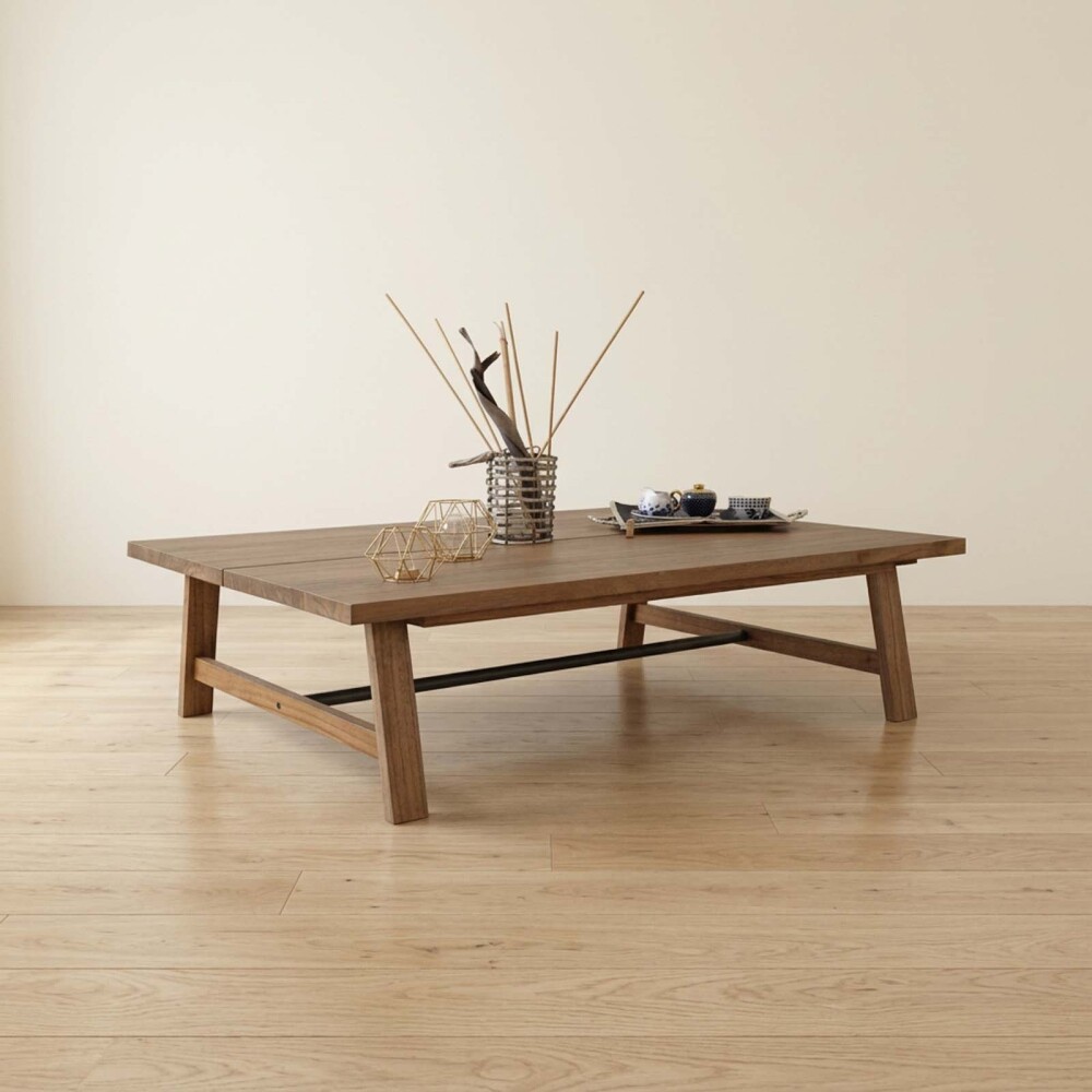 MESA RATONA CENTRAL MADERA MARRON BATIK BROWN