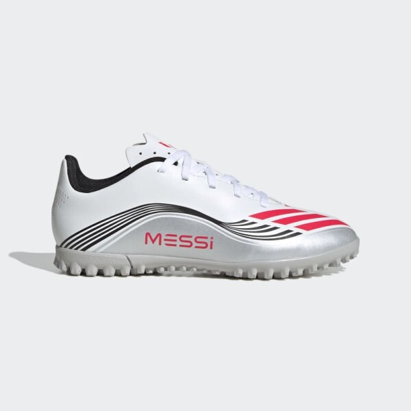 Championes Adidas F50 Messi Club Césped Artificial Blanco