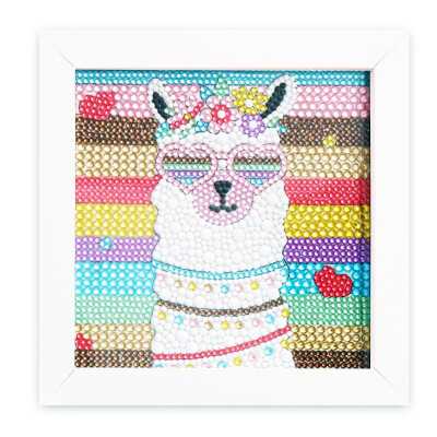 Diamon Painting Cuadritos Llama