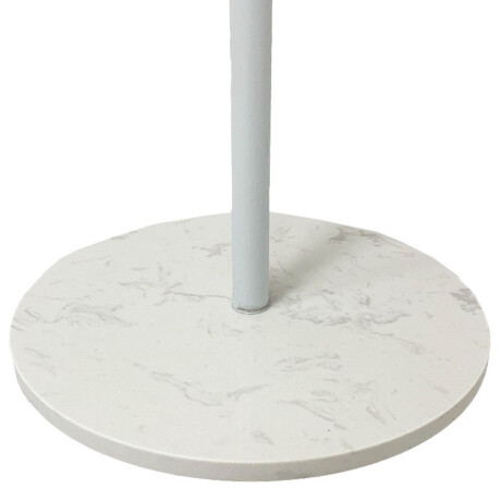 Perchero de Pie 8 Ganchos con Base de Mármol 170x32cm Blanco