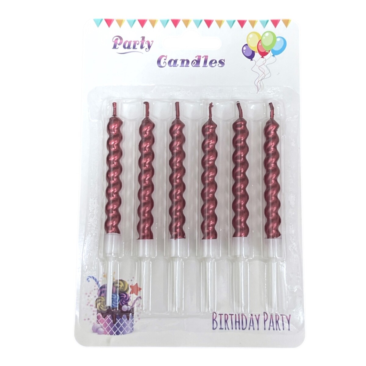 Velita Torneada x 6 - Rojas 