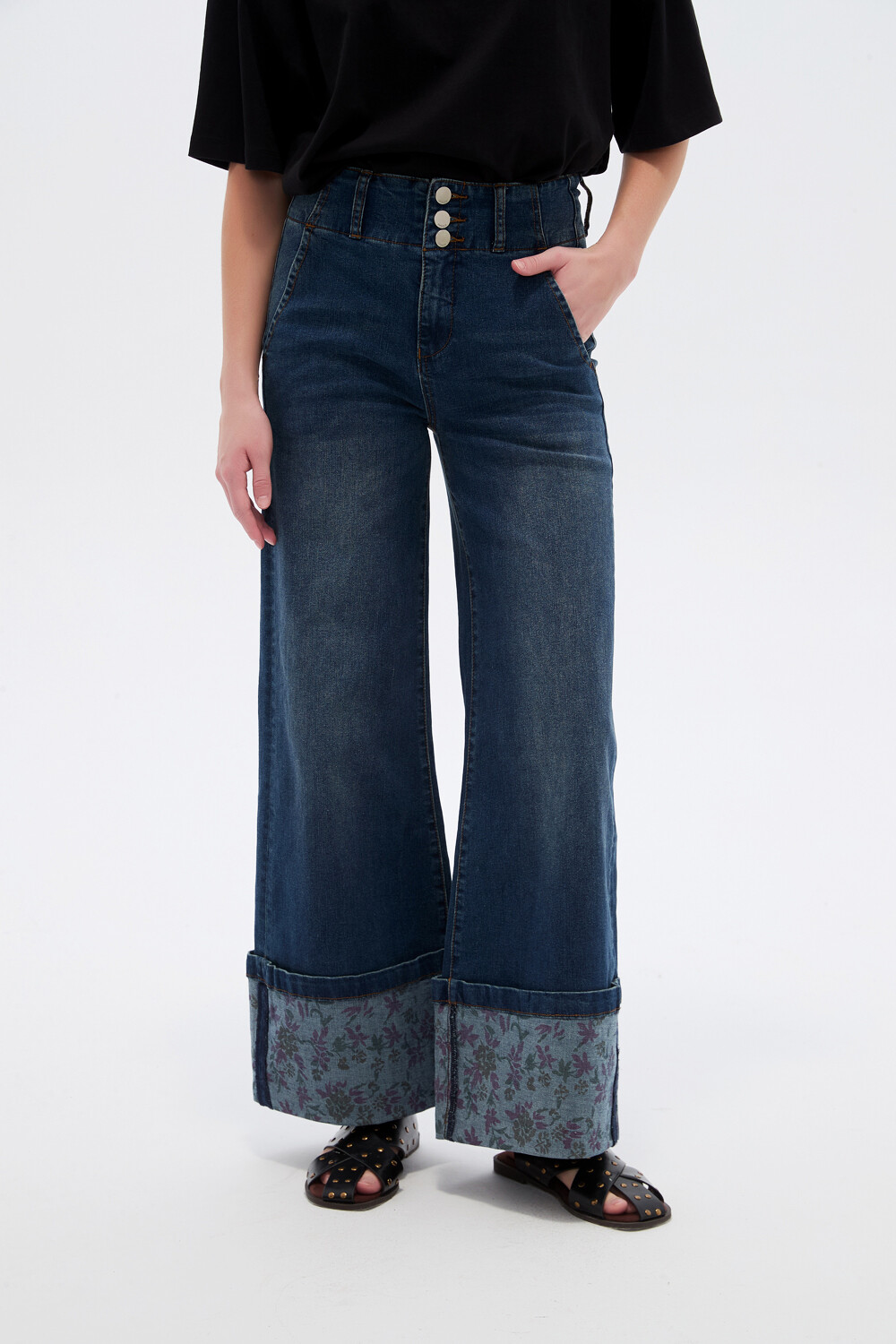 Pantalon Almyra Azul Medio