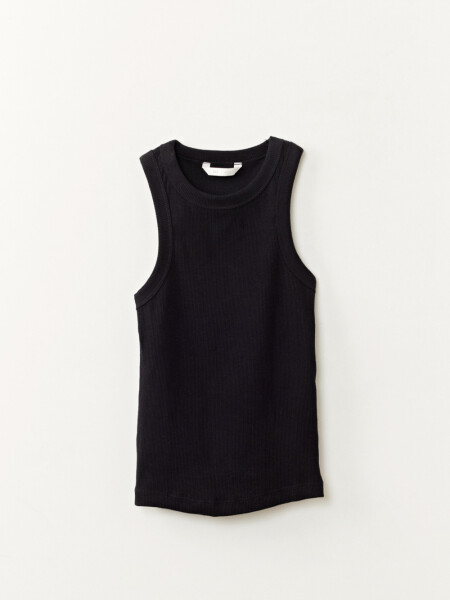 Musculosa rib Negra