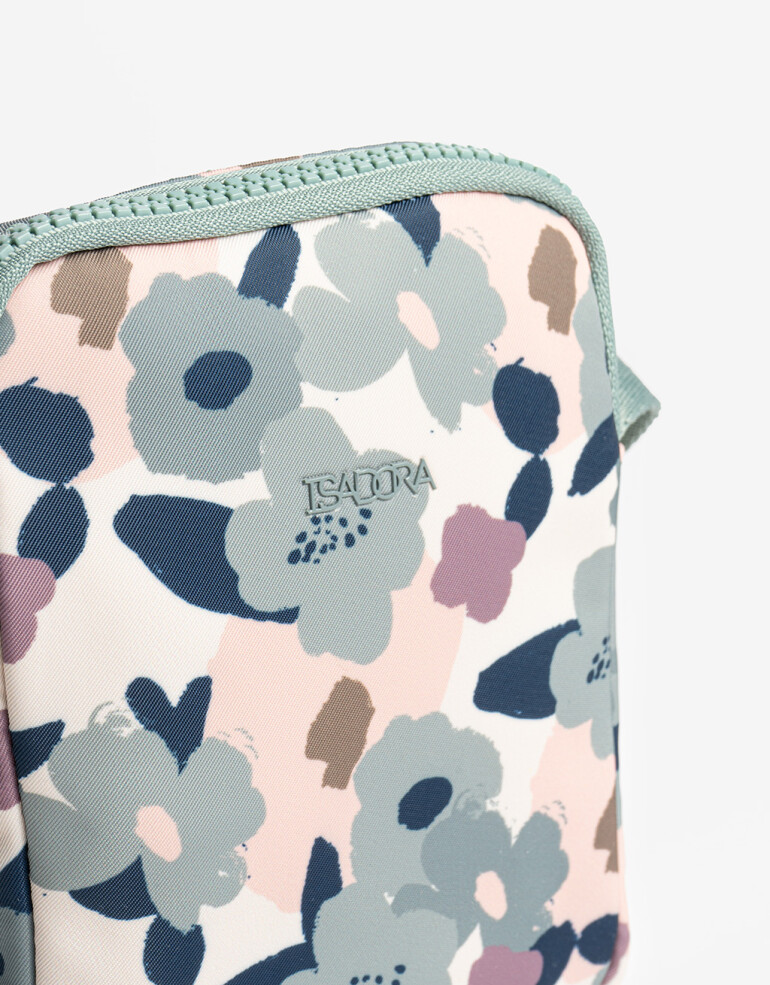 Complemento Marroquinería Nylon Pouch Con Cierre - Estampado Flores