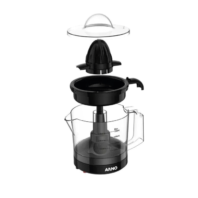 Exprimidor Arno Citrus Press | Capacidad de 0,75Lts. | Automática | Color negro. Exprimidor Arno Citrus Press | Capacidad de 0,75Lts. | Automática | Color negro.
