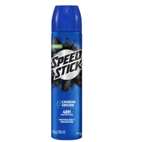Speed Stick antitranspirante aerosol 150 ml Carbon Absorb