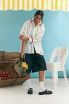PREVENTA Camisa oversize Broderie blanco