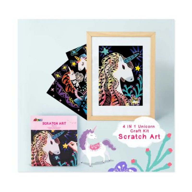 Kit Craft 4 en 1 Unicornio Kit Craft 4 En 1 Unicornio