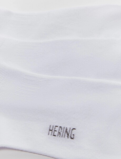 KIT DE 3 PARES DE MEDIAS UNISSEX BLANCO