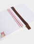 Anotadores Cuadernos y Memos Cuaderno A5 Anillado Con Calado Y Stickers - Blanco Crudo
