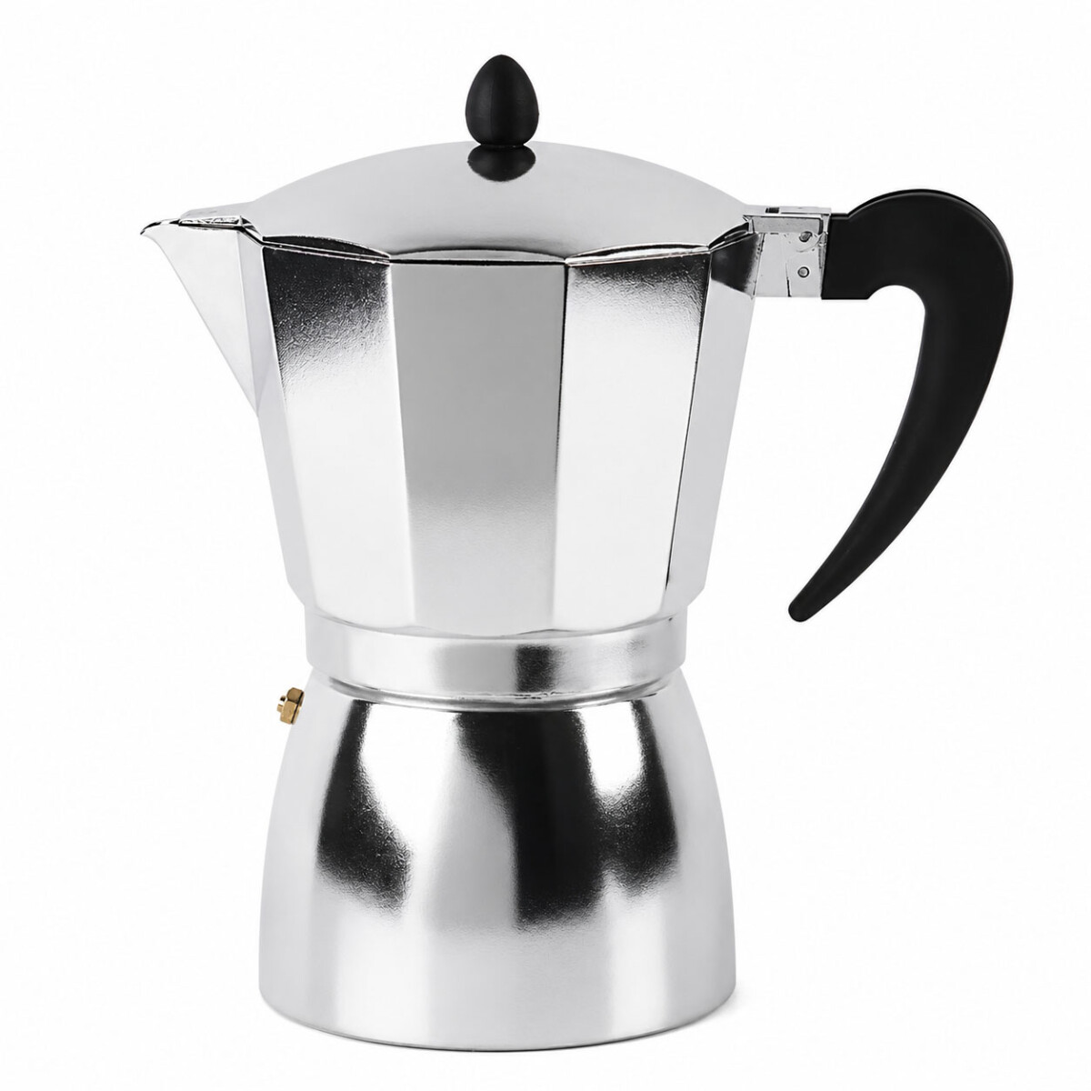 Cafetera aluminio tipo italiana 9 tazas color acero - Plateado 