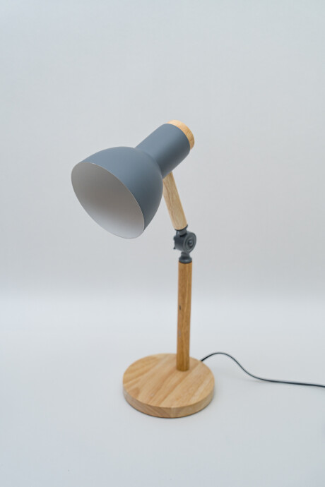 Lampara De Mesa Hiron Gris