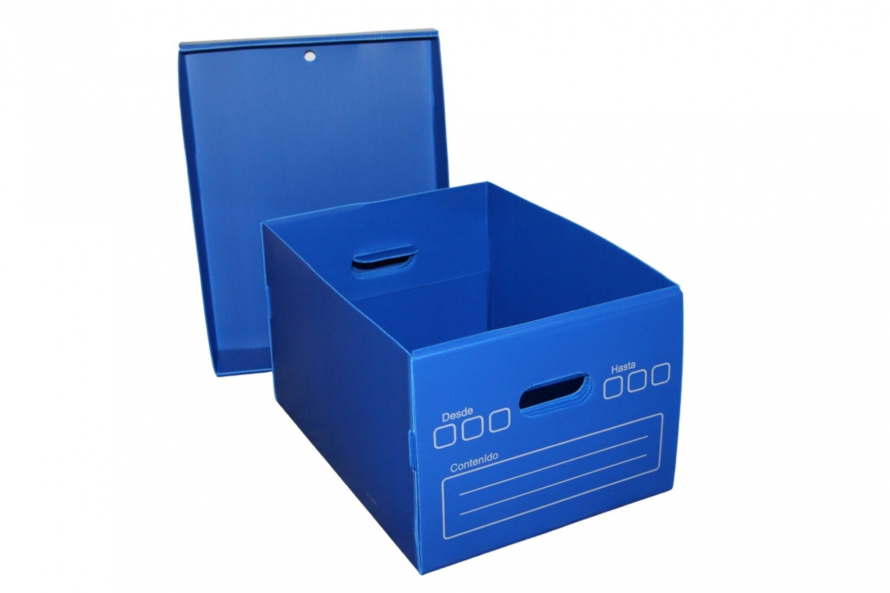 CAJA ORGANIZADORA 45X34X30 COLOR AZUL 