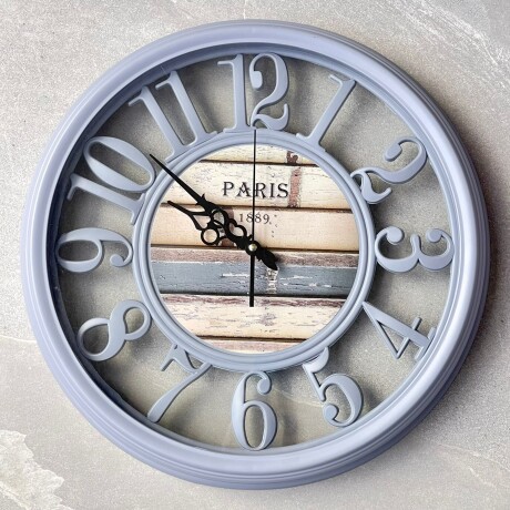 Reloj Pared Redondo Paris Grey Ø 45cm Reloj Pared Redondo Paris Grey Ø 45cm