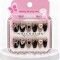Uñas Postisas Infantiles 3D Moñas Negras