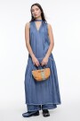 VESTIDO HALTER Azul
