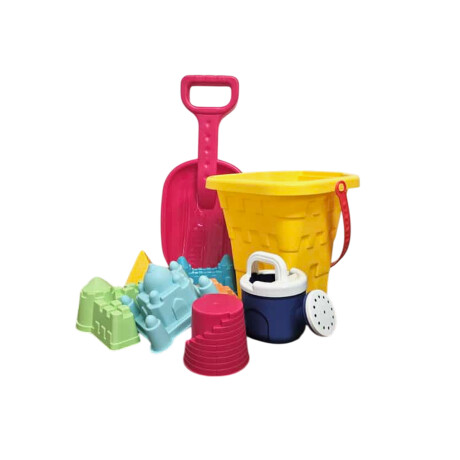 Set de Playa con Balde – Juguete Infantil con Palita y Moldes Amarillo