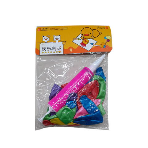 Globos de colores x18 unidades con inflador Globos De Colores X18 Unidades Con Inflador