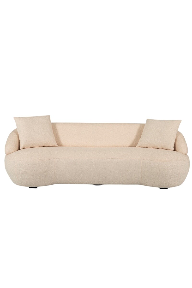 LEE SOFA LEE 220X90X70CM TELA BOUCLE CRUDO