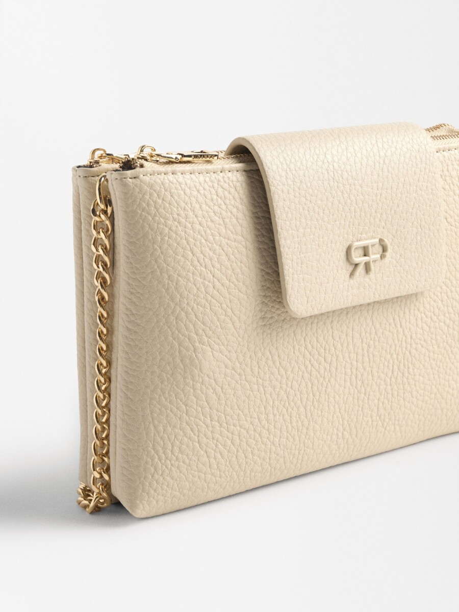 Bolso Bandolera Doble crudo