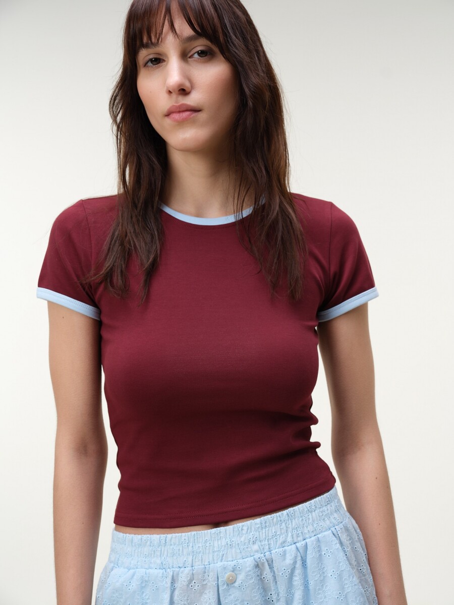 Baby Tee Algodón - Marron 