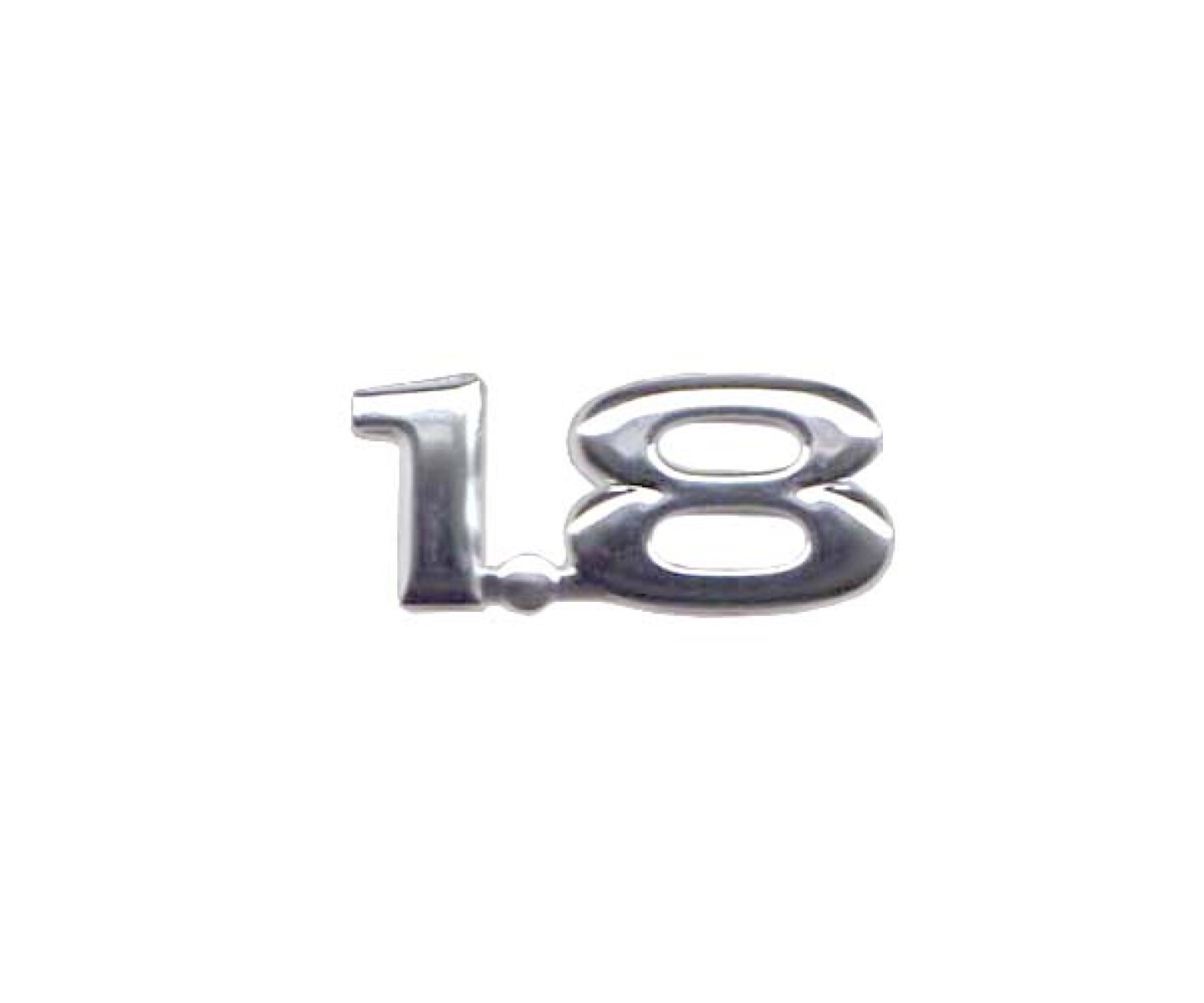EMBLEMA "1.8" (CROMADO) 