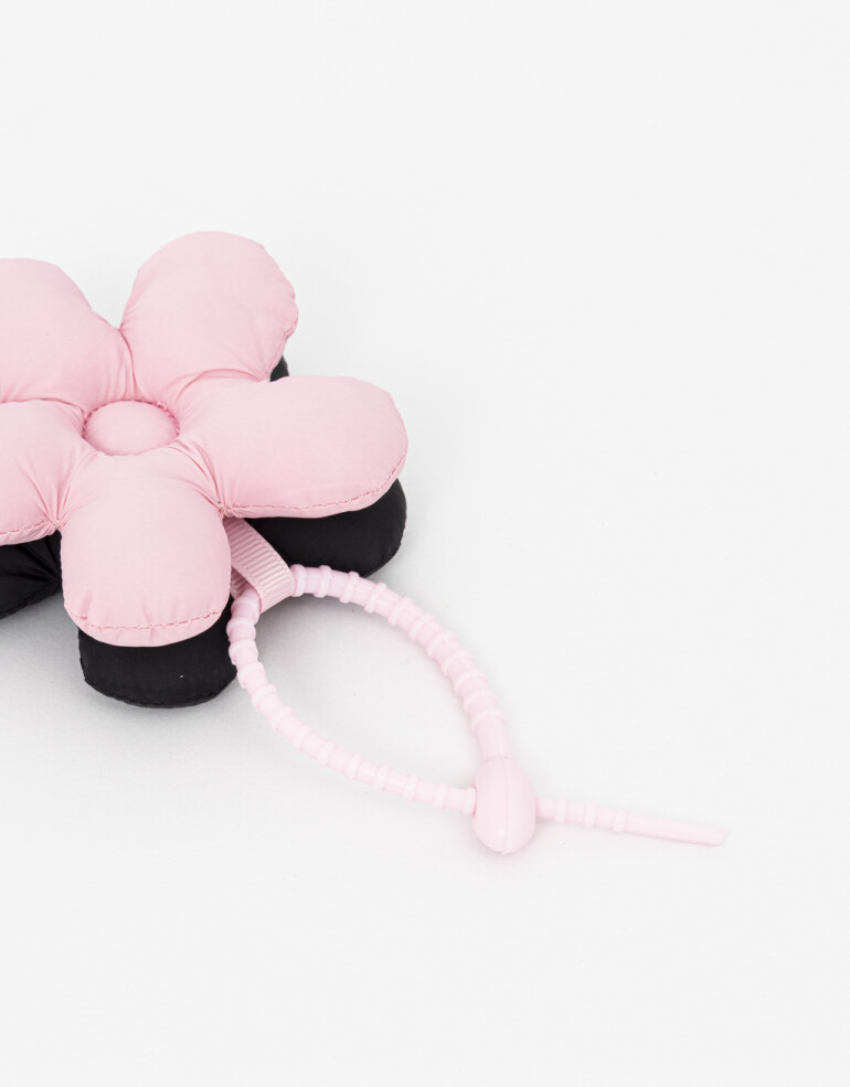 Llavero Cozy Llavero Y Bag Charm Flor Puffy - Combinacion Bicolor