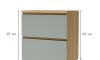 Bajo mesada 80 cm 1 Puerta Basculante 1 cajón - Rainha Gris