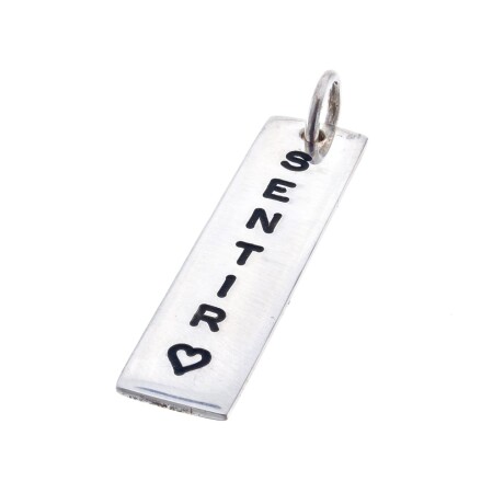 Colgante de plata 925, SENTIR. Colgante de plata 925, SENTIR.