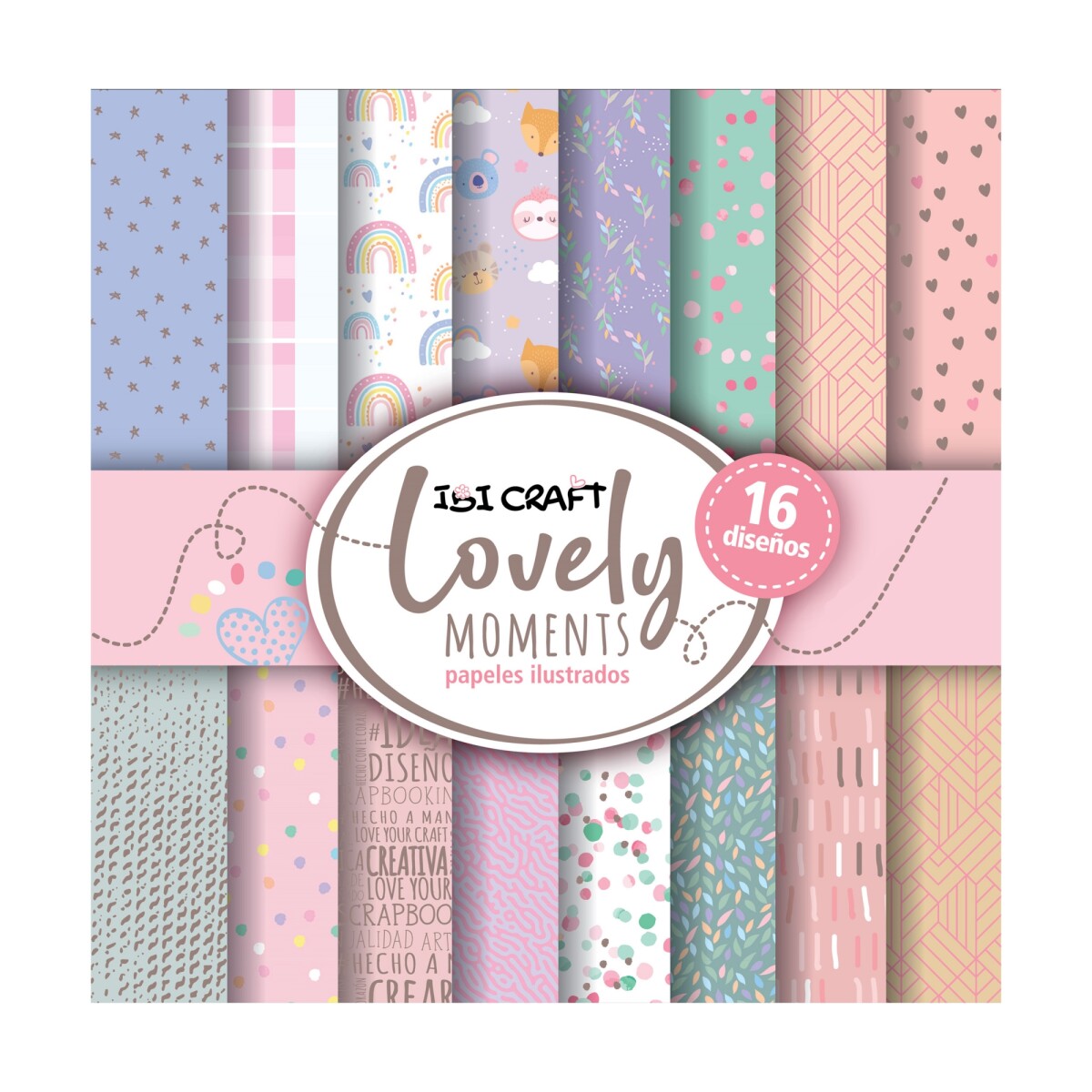 Block para Manualidades Ibi Craft 30 x 30 cm Lovely moments 