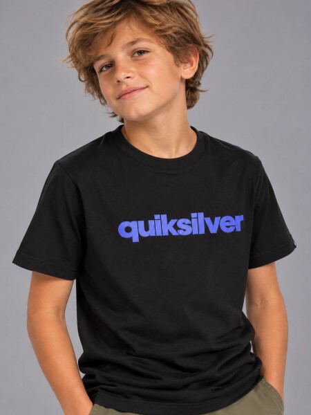 T-SHIRT QUIKSILVER 80607 M.C KID NEGRO