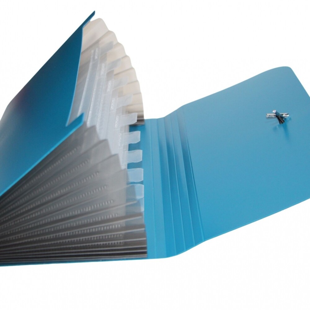 CARPETA YIL CON 13 DIVISIONES 5913 COLOR CELESTE