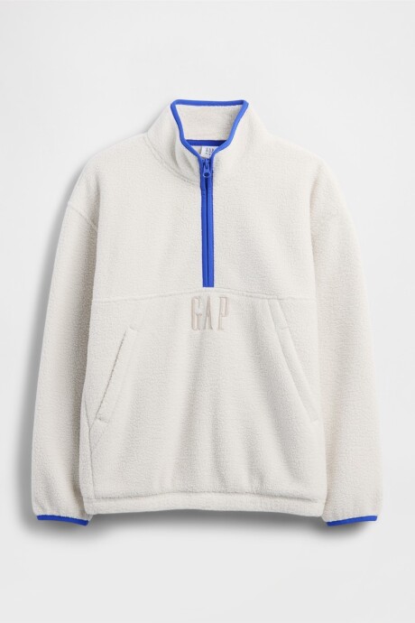 Polar Medio Cierre Niño Regular Grey