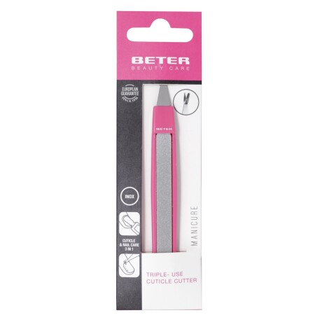 Cortacutículas Beter con Bajapieles y Lima Cortacutículas Beter con Bajapieles y Lima