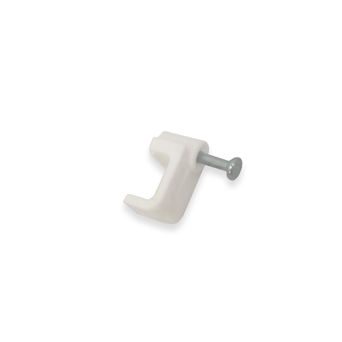 Grampa plástica rectangular 8x5mm 100 uds blanco - WI3108 