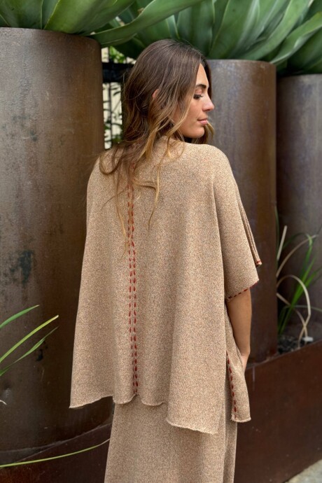 SACON TEJIDO EN LINO FILIPA Camel