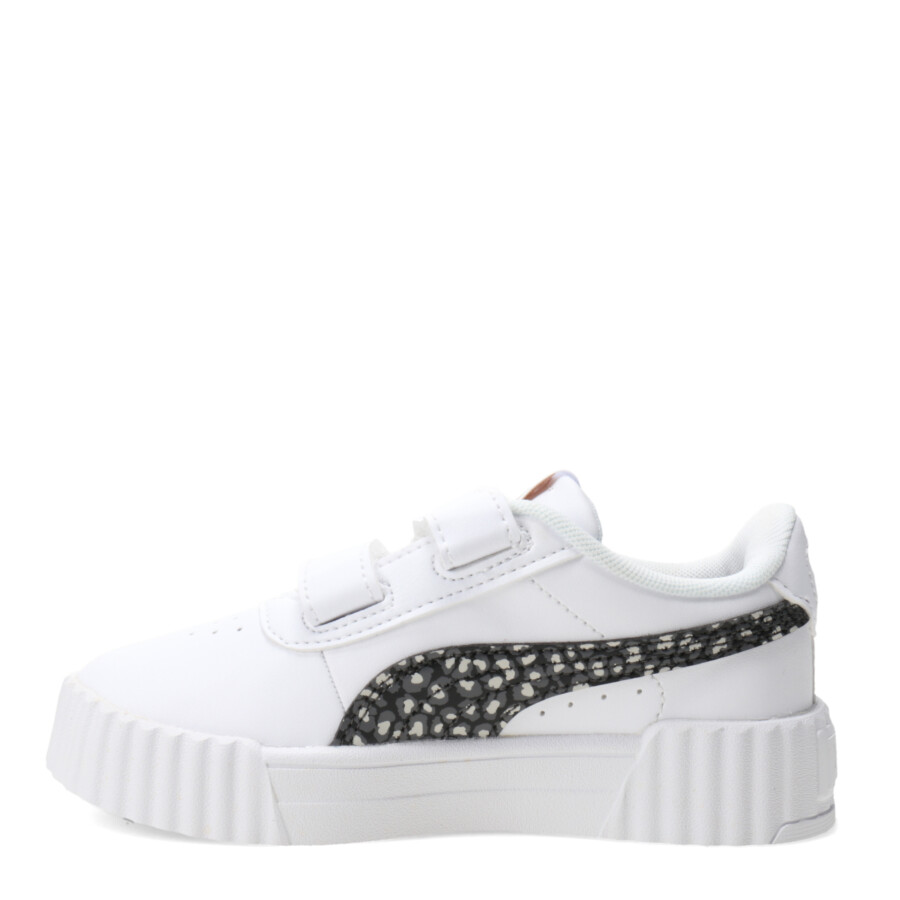 Championes Infantiles Puma Carina 3.0 Animal Blanco - Negro