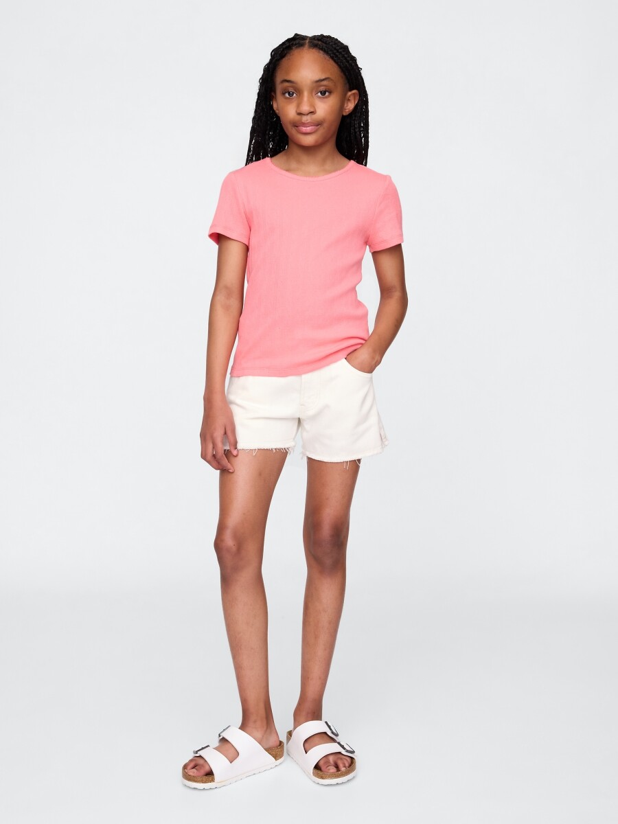 Short Niña - Optic White V6 