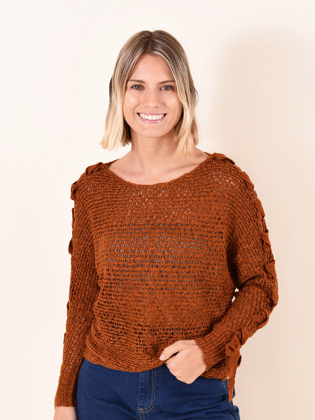 BUZO BELEN MARRON MELANGE