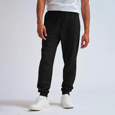 SetX2 Pantalón Deportivo Puño Corderito Jogging Unisex Negro Gris Oscuro
