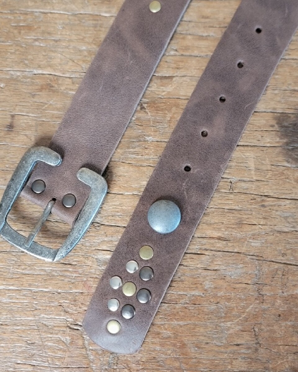 Cinto Snake - Marrón Plata 