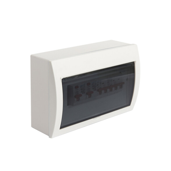 Tablero exterior 12 mód. DIN puerta fumé CO7448