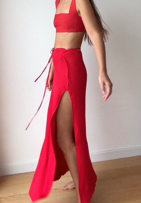 Falda Sicilia SS26 Red