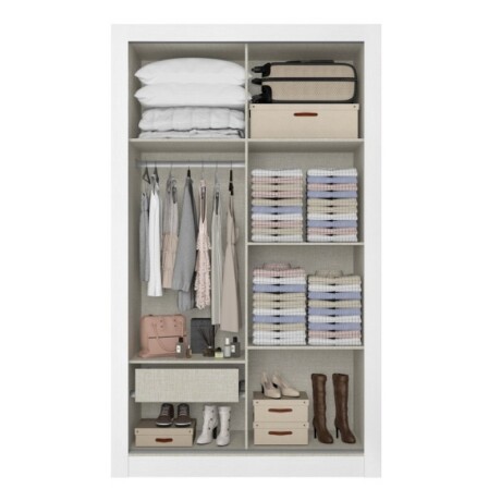 ROPERO CITY 2 PUERTAS GLASS BLANCO THB ROPERO CITY 2 PUERTAS GLASS BLANCO THB