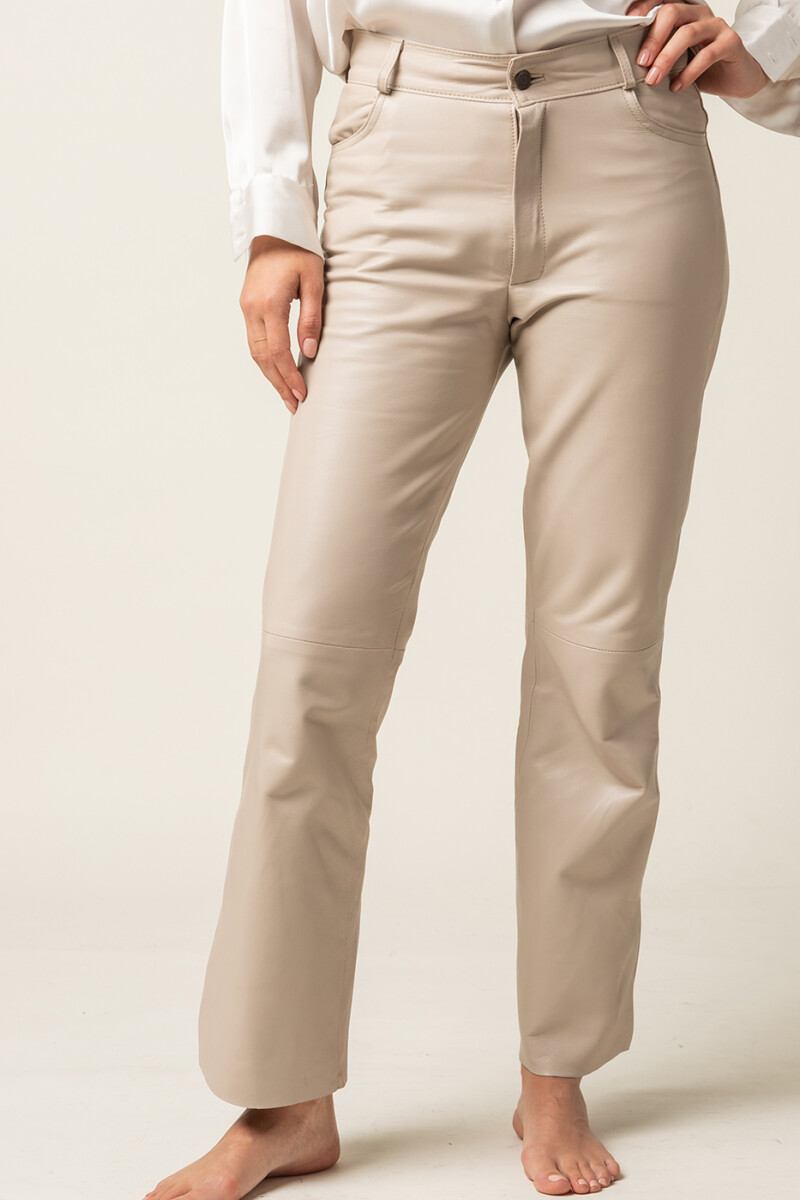 Pantalón de cuero Visón