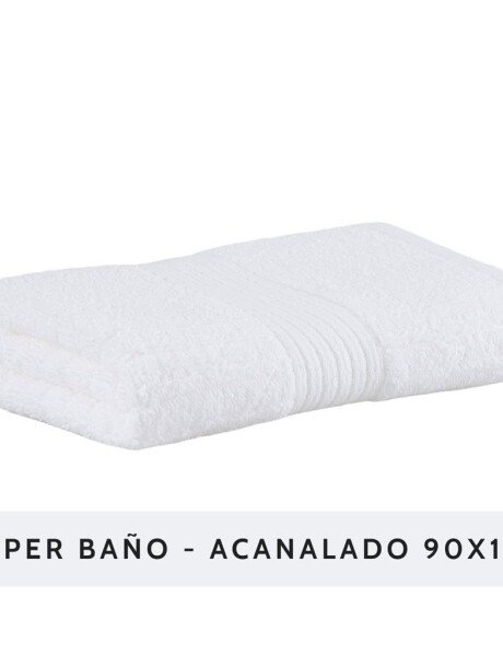 TOALLA GIGANTE ACANALADO BUDDEMEYER - 480G BLANCO 90X150 TOALLA GIGANTE ACANALADO BUDDEMEYER - 480G BLANCO 90X150