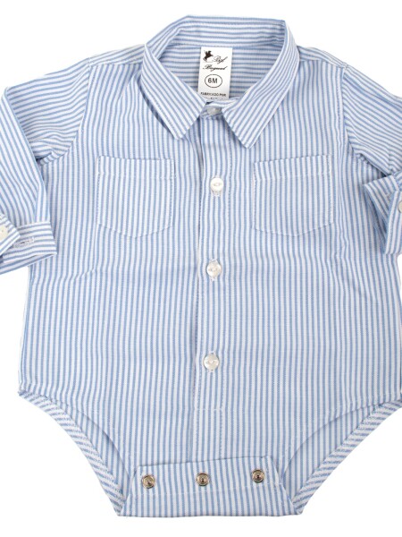 Camisa Body celeste raya